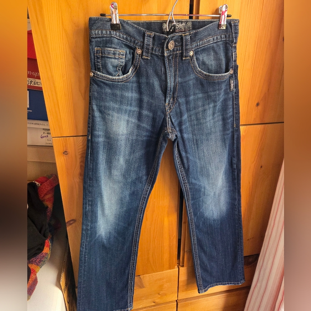 Silver Jeans Men's Gordie Dark Wash Straight Leg Jeans Size 31